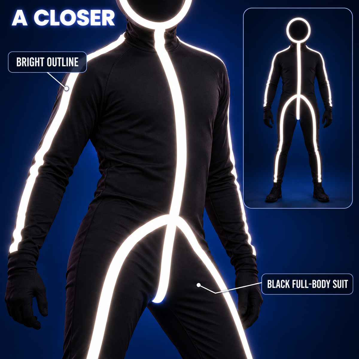 NightGlow Stick Figure Costume